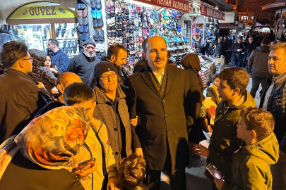 Konya’da bayram öncesi esnaf ziyareti